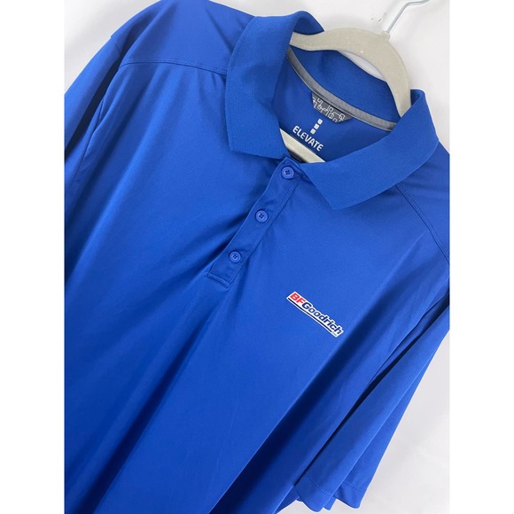 Elevate BF Goodrich Crew Uniform Polo Shirt Size XL Blue Collared Collectible - Picture 4 of 5